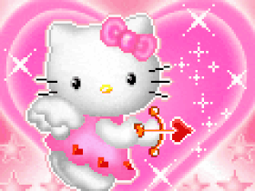 Pink Hearts Hello Kitty